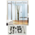 Bathroom Track Kit Brush Satin Stainless Steel Glasss Hardware Glass Panel Sliding Door